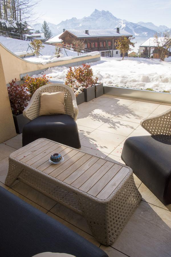 Appartements Dans La Residence Panorama Villars-sur-Ollon Exteriör bild