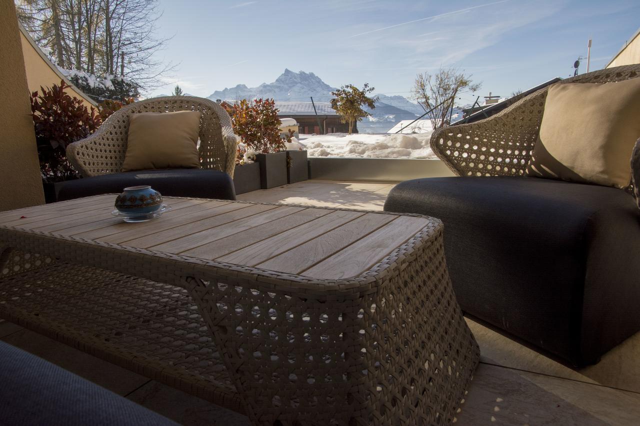 Appartements Dans La Residence Panorama Villars-sur-Ollon Exteriör bild